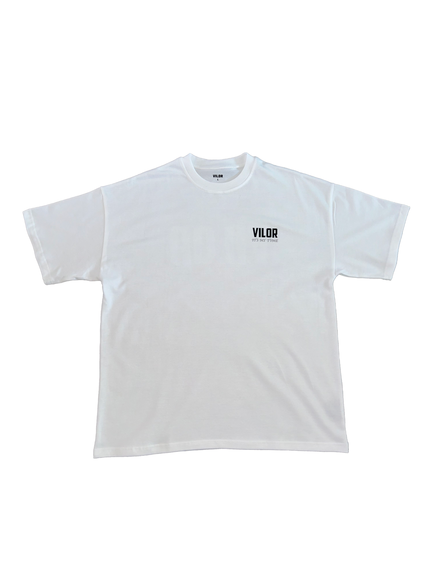 WHITE RELAXED MY TIME TEE
