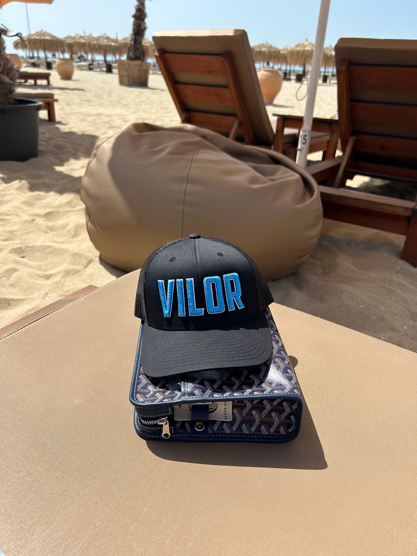 Black & Blue Vilor Cap